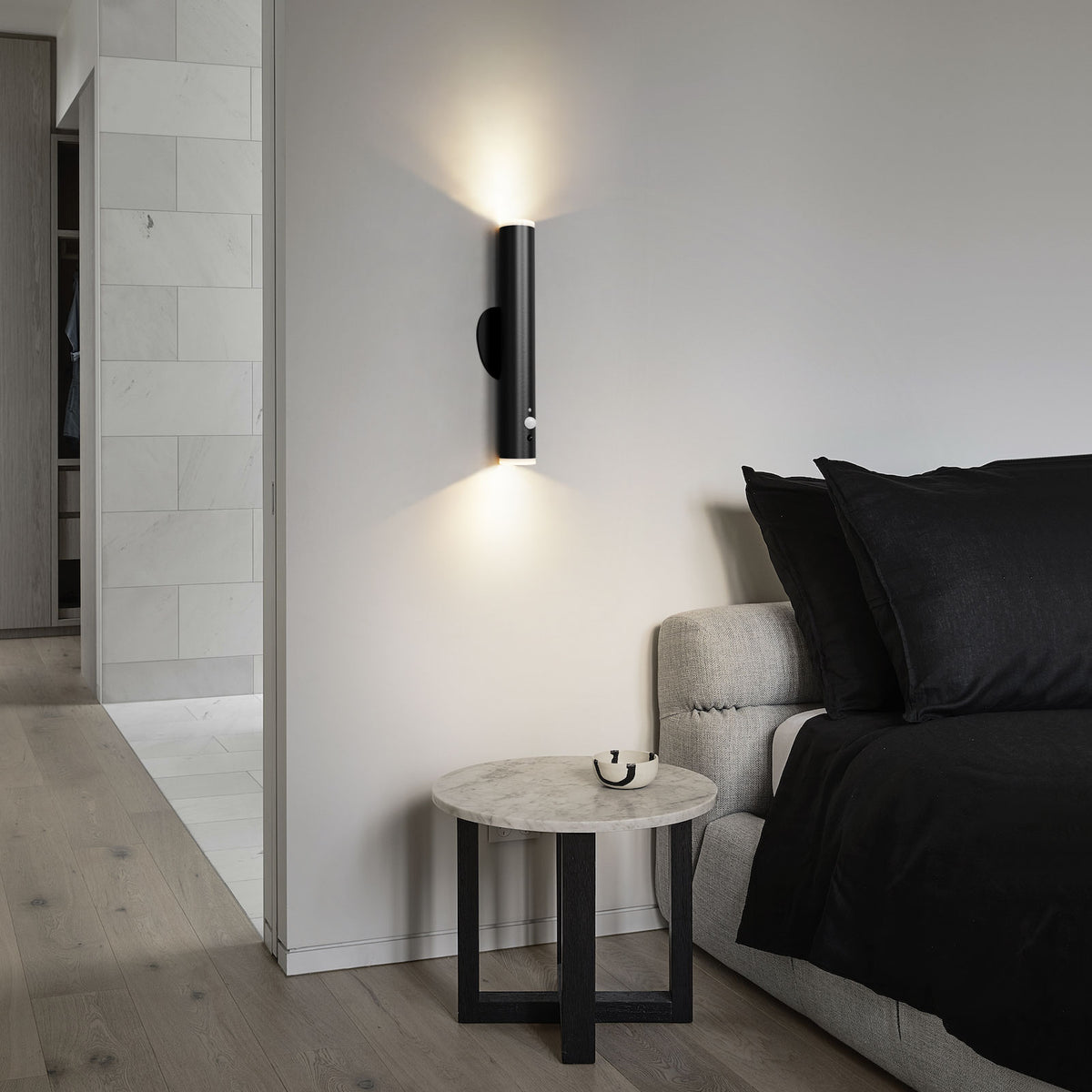 HARPER LIVING Wall Lights Set of 2 Battery Operated, LED Rechargeable ...
