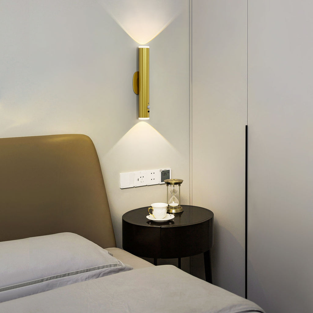 HARPER LIVING 2 Packs Battery Operated Wall Lights with Motion Sensor ...