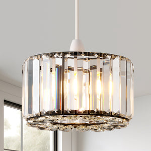 HARPER LIVING Easy Fit Pendant Shade, Matt Black Ceiling Light Shade with Diameter 23cm - Modern Lampshade