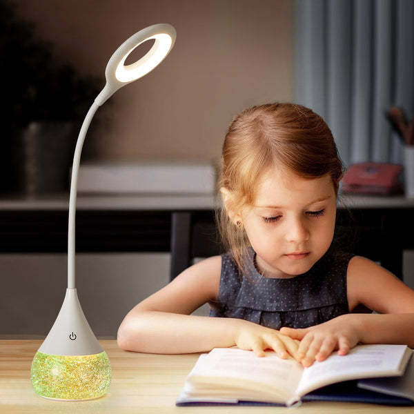 HARPER LIVING RGB Desk Lamp with Water Base & 7-Colour Changing, Touch Control Table Lamp, 3 Colour Temps & Dimmable