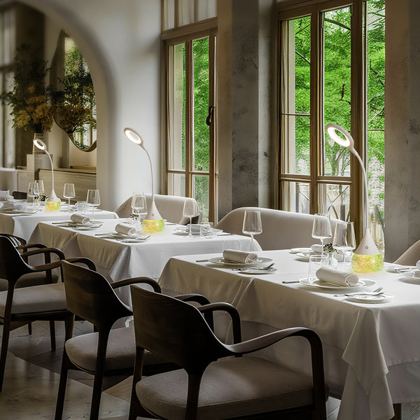 HARPER LIVING RGB Desk Lamp with Water Base & 7-Colour Changing, Touch Control Table Lamp, 3 Colour Temps & Dimmable