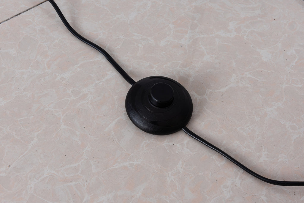 Caged Floor Lamp, 3 Lights, On/Off Switch, Black Vintage Finish, LED C ...
